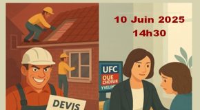 Arnaques à la rénovation énergétique » : 10 Juin 2025 de 14h30 à 17h.